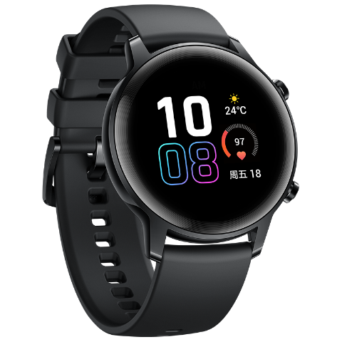 【拼团】荣耀手表 2 42mm 运动款玛瑙黑magicwatch2